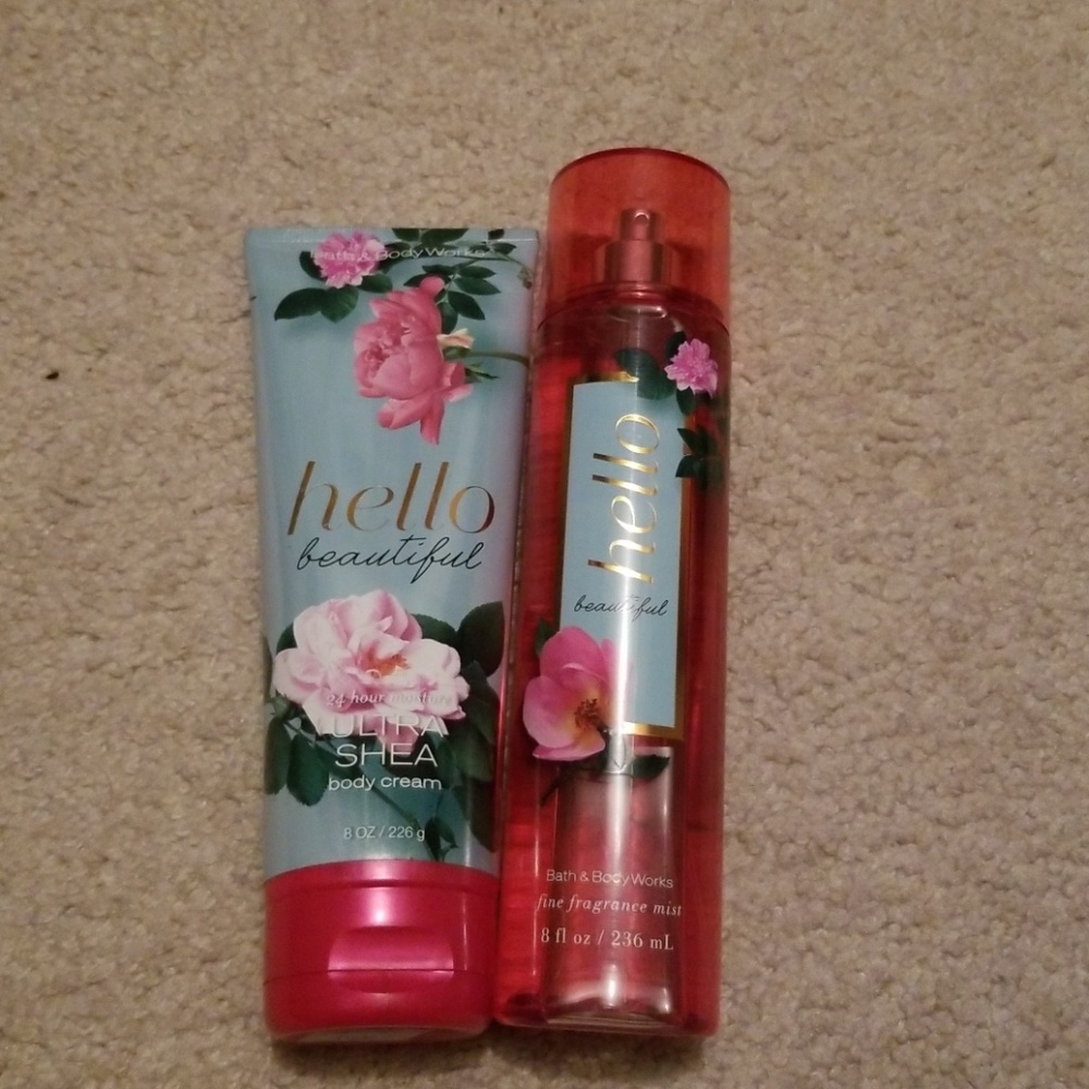 Hello beautiful body spray && lotion ❤